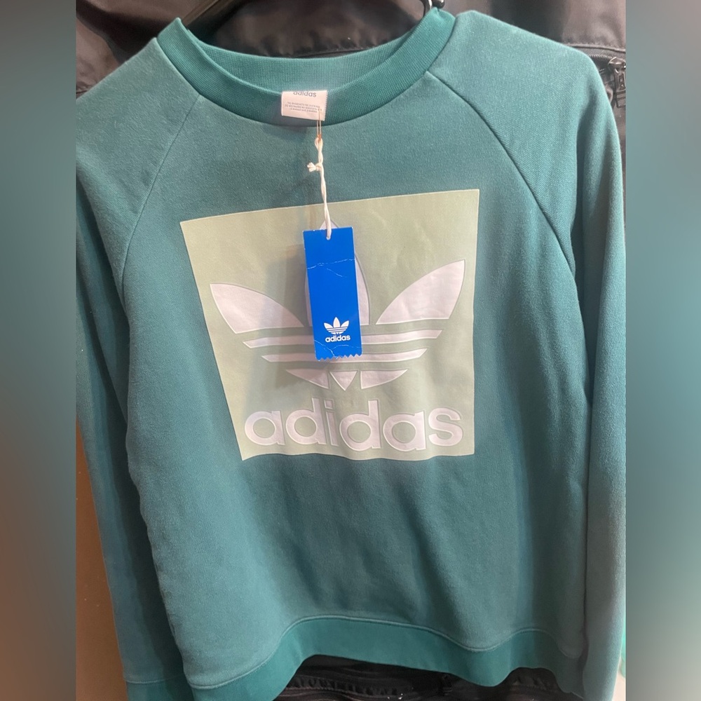 Adidas Women's Green Sweatshirt